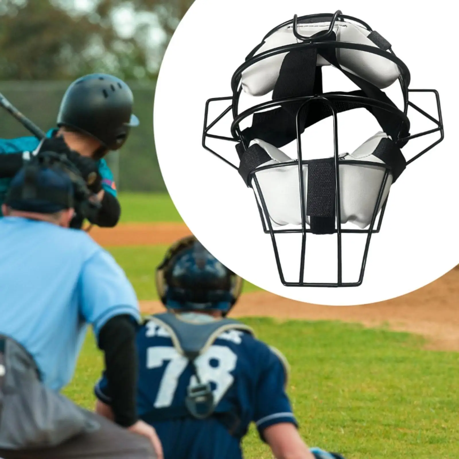 

Softball Face Mask Sturdy Batting Helmet Facemask for Game Match Competition