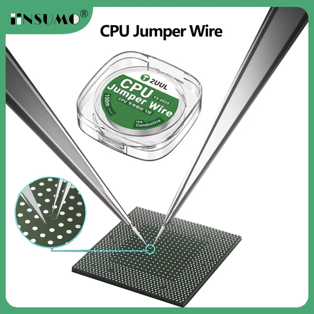 

2UUL FX-002S CPU Dedicated Silver Flying Line Solderable For Macbook Mobile Phone Motherboard CPU Repair Welding Leads Tools