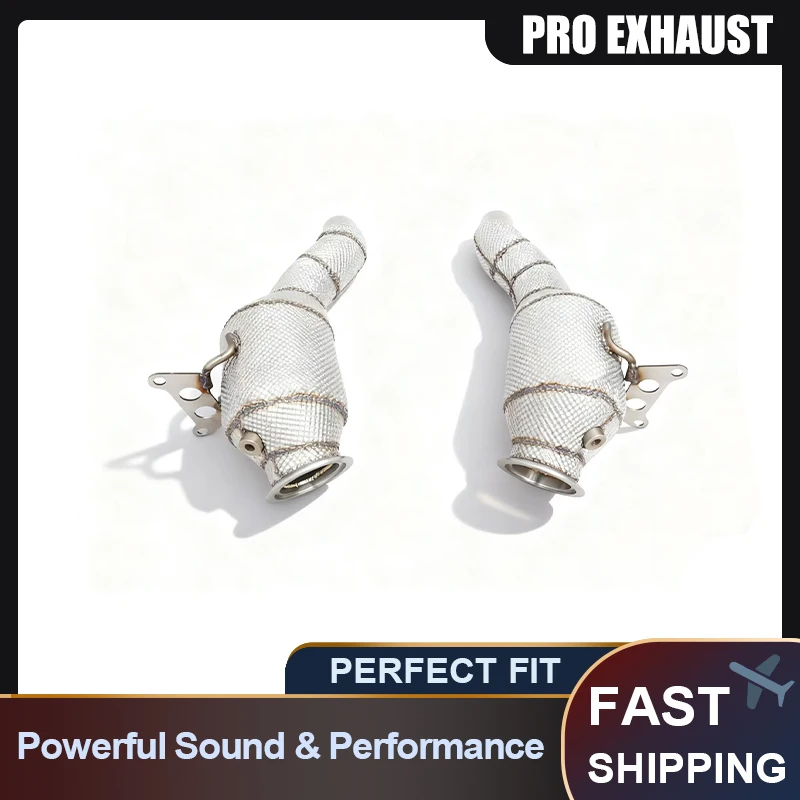 

PRO High - Performance Stainless Steel Exhaust Downpipe with Catalytic Converter and Heat Insulation for Ferrari 488 458