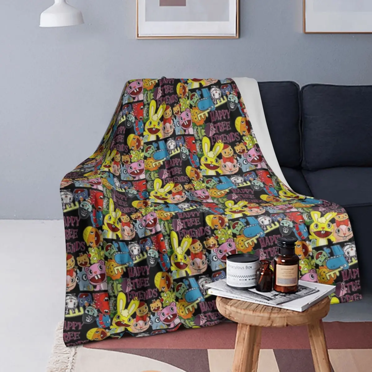 

Happy Tree Friends - Limited Edition Perfect Gift Blankets Soft Warm Flannel Throw Blanket Bedding for Bed Living room Picnic