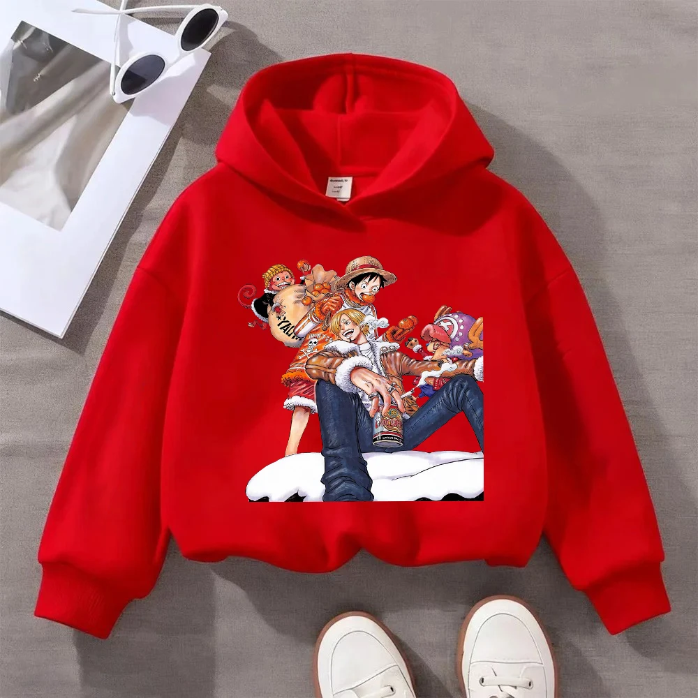 

Детская толстовка с капюшоном в стиле аниме ONE PIECE, милая толстовка с принтом «Чоппер и соломенная шляпа» в стиле пиратов, повседневный пуловер с длинными рукавами для мальчиков и девочек