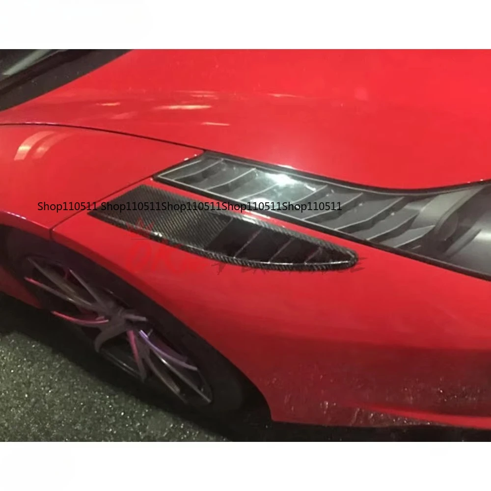 For Ferrari 458 Italian Spyder Carbon Fiber Front Bumper Side Vent Trim