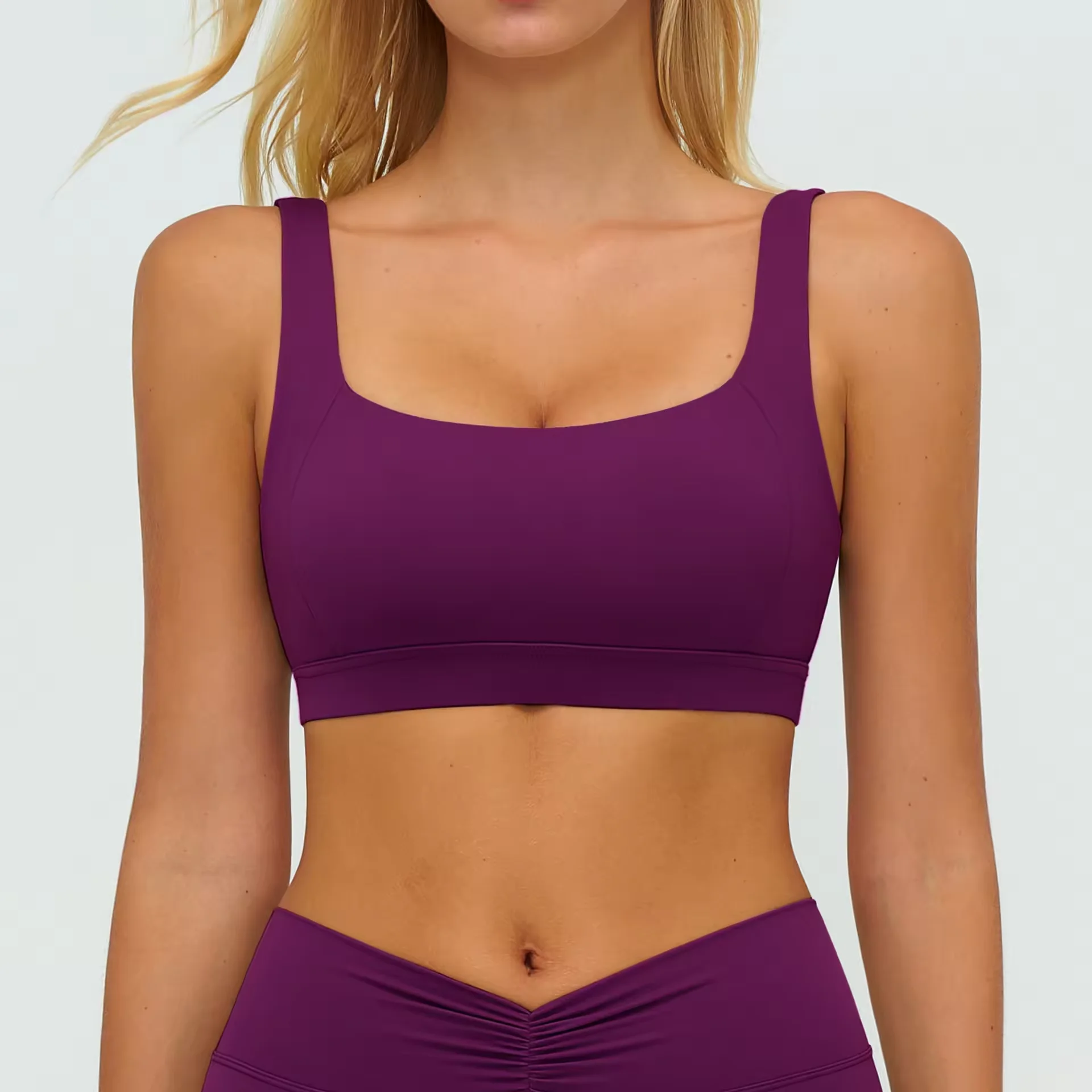 Women's High Support Padded Spandex Sports Bra-Breathable Back Support for Gym Running & Fitness Yoga Wear