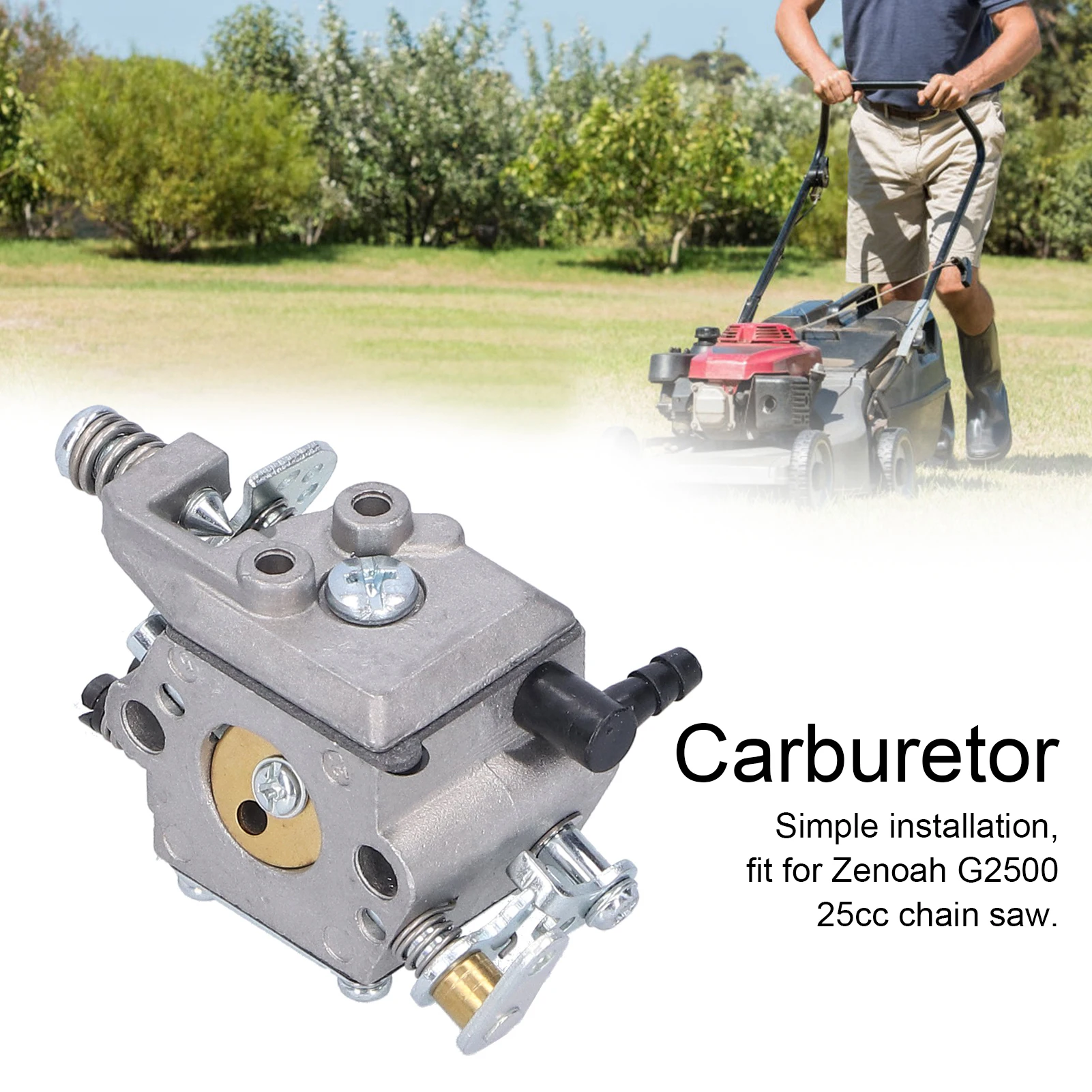 Carburetor Iron Carb Replacement Electric Chainsaw Accessory Fit for  G2500 25cc