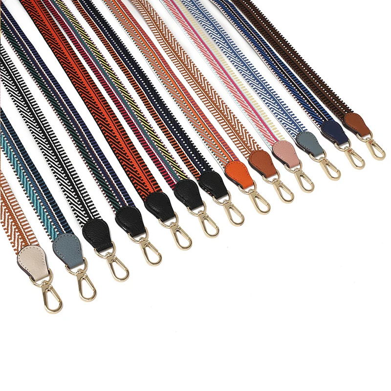 High Quality 100cm Customized Bag Belt Accessories Canvas 2.5cm Wide Shoulder Strap Women Handbag Straps Decorative Strap