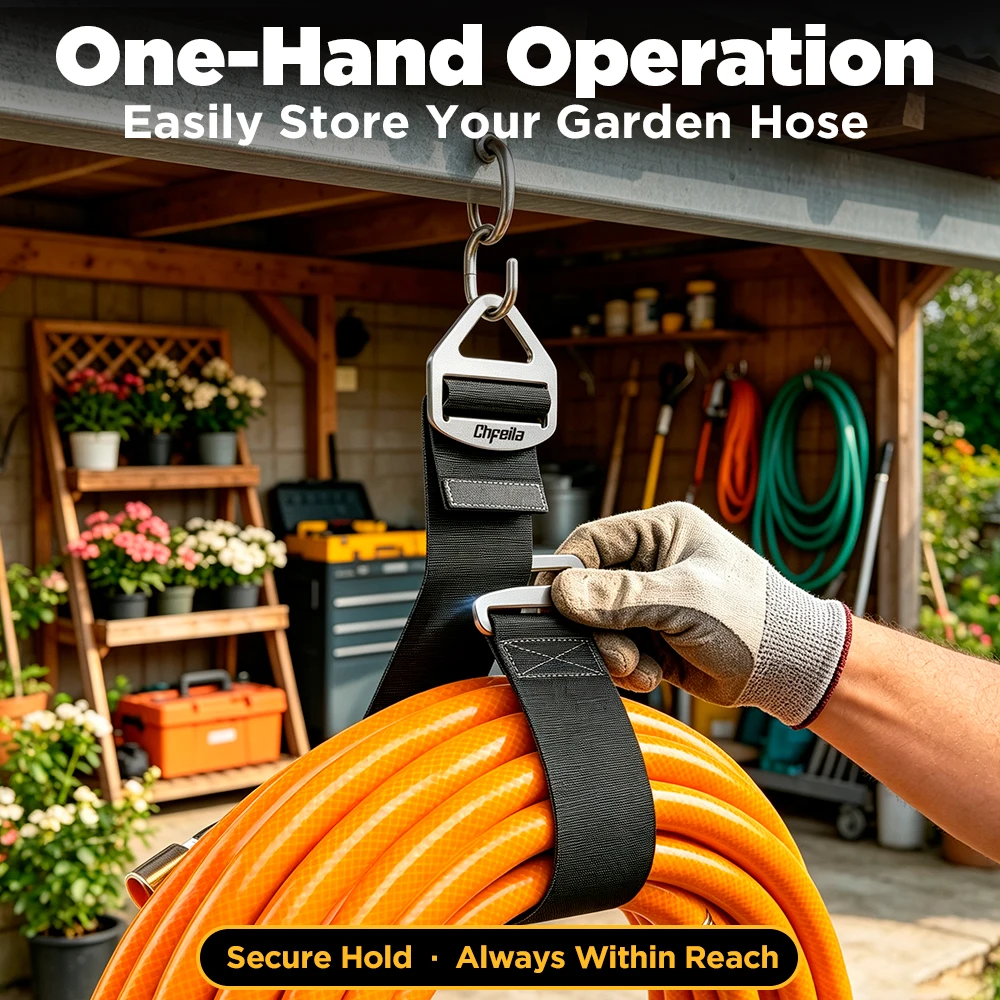 Heavy Duty Cable Organizer Straps Reusable Extension Cord Holder Storage Straps for Hose Wire Cord Management Garage Organizatio