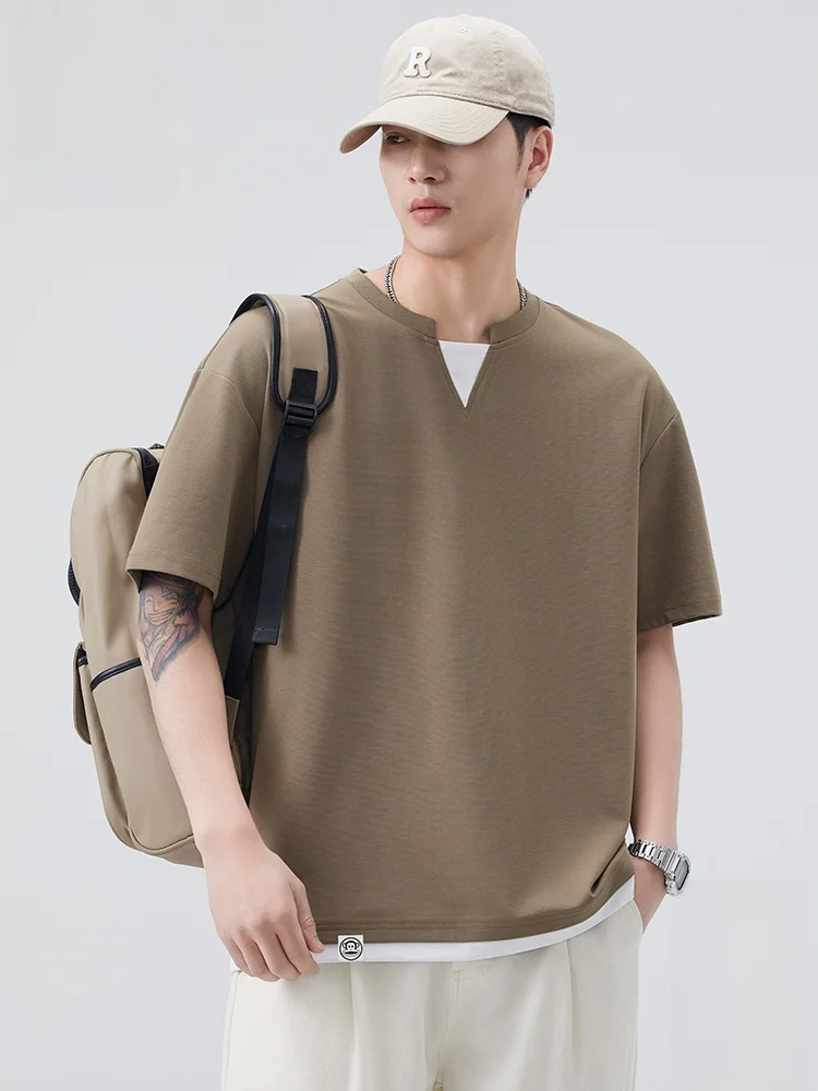 

Мужская футболка Paul Frank свободного кроя с V-образным вырезом и коротким рукавом, летняя новинка, в американском стиле, с принтом обезьяны с большим ртом, премиум-класса