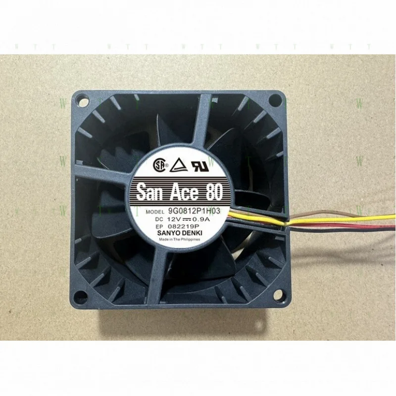 H 1 шт. ДЛЯ SANYO DENKI San Ace 80 9G0812P1H03 DC12V0.9A 80*80*38 мм охлаждающий вентилятор