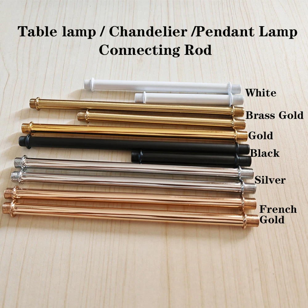 M10 Double-headed External Thread Metal Hollow Tube Table Lamp/Pendant Lamp Connecting Rod  Lighting Accessories