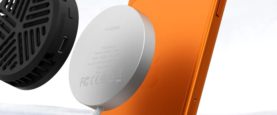 Hagibis Dual-Sided Magnetic Wireless Charger Qi2 25W