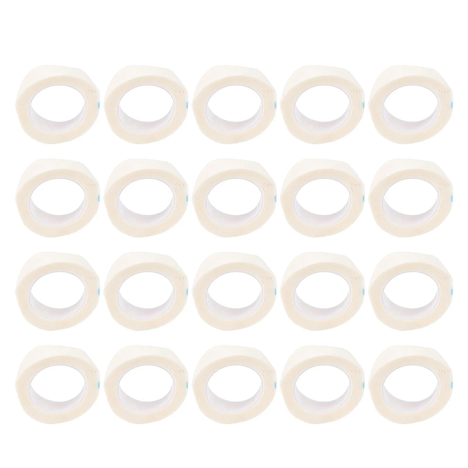 20 قطعة شريط عزل لملحقات رمش غير المنسوجة النسيج شريط لاصق لوازم صالون التجميل لاش فصل أداة البني