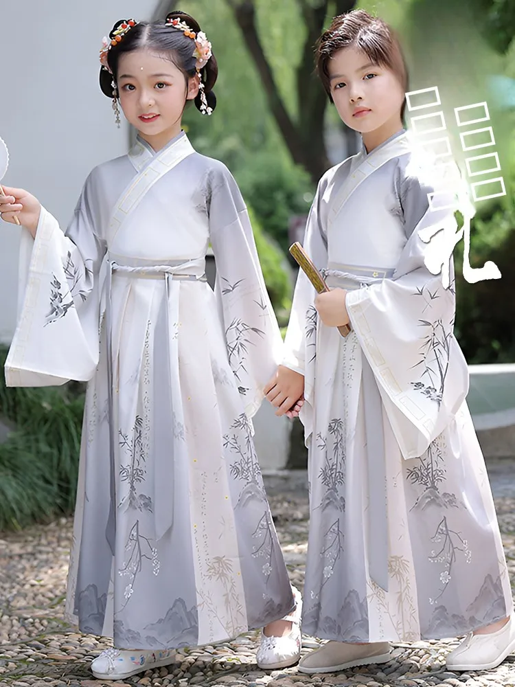 

Kindergarten Entrance Ceremony Hanfu Children's Clothing Set Boys Girls Primary School Performance Outfit National Learning