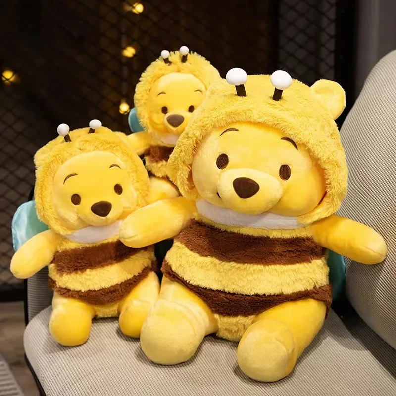 Disney Winnie The Pooh Cute Bear Doll Soft Plush Toy Bee Stuffed The Best Birthday Gift for Children's Girls Kids Young Person