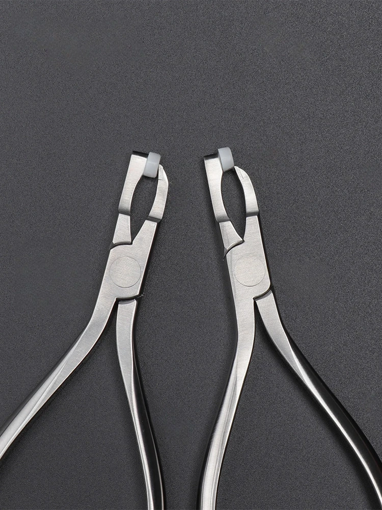 1 Pc Dental Orthodontic Band Removing Plier Bracket Remove Forcep Dental Orthodontic Remover Instrument Long Head with Soft Pad
