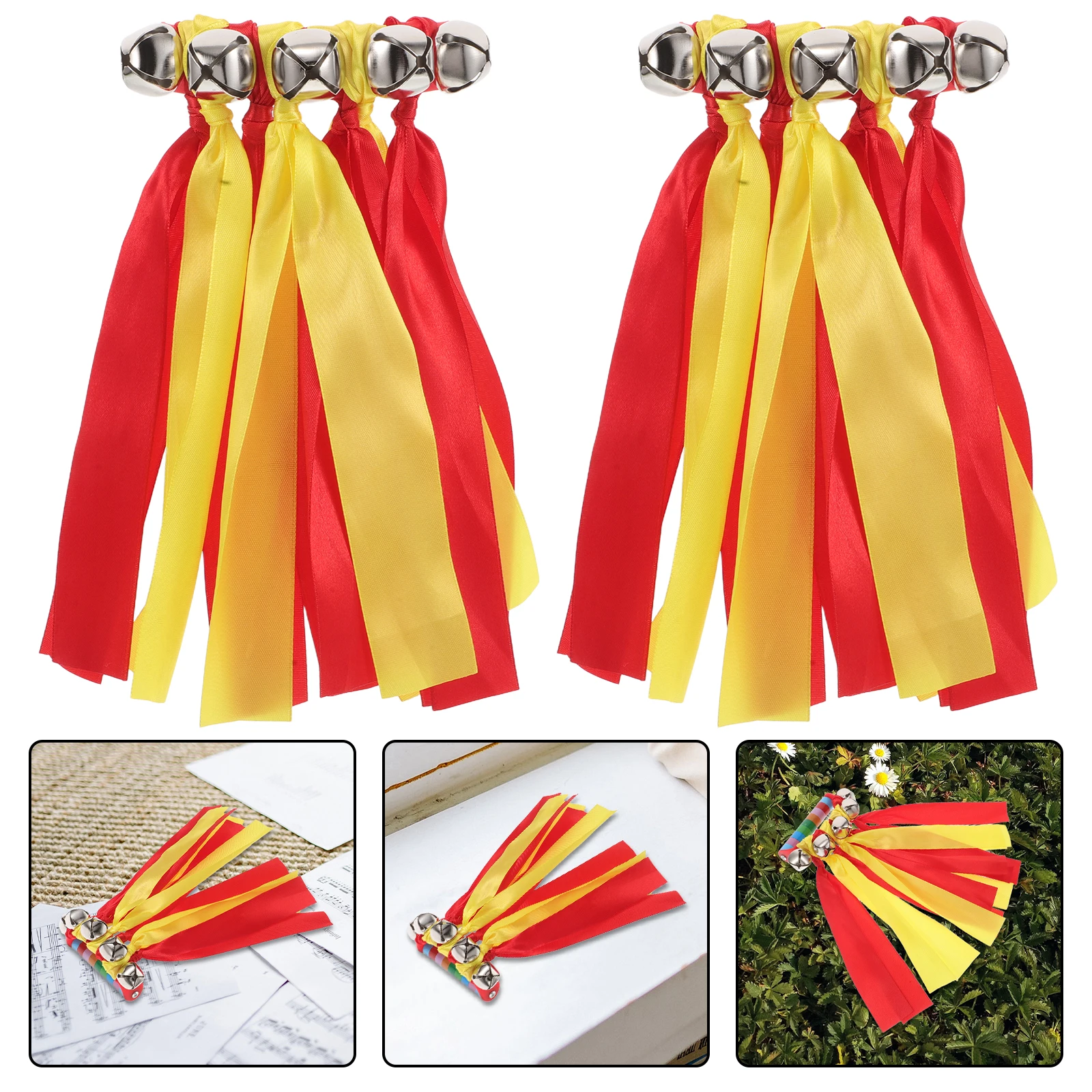 

Ribbon Bell bells Kids Gymnastics Dance Props Plastic H les Reusable Secure Gymnastics Accessories For Kids Fit Fabric Material