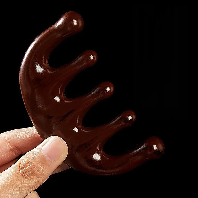 

Meridian Massage Comb Five-Tooth Handleless Chinese Acupuncture Head Comb Blood Circulation Scalp Meridian Comb Scraping Therapy