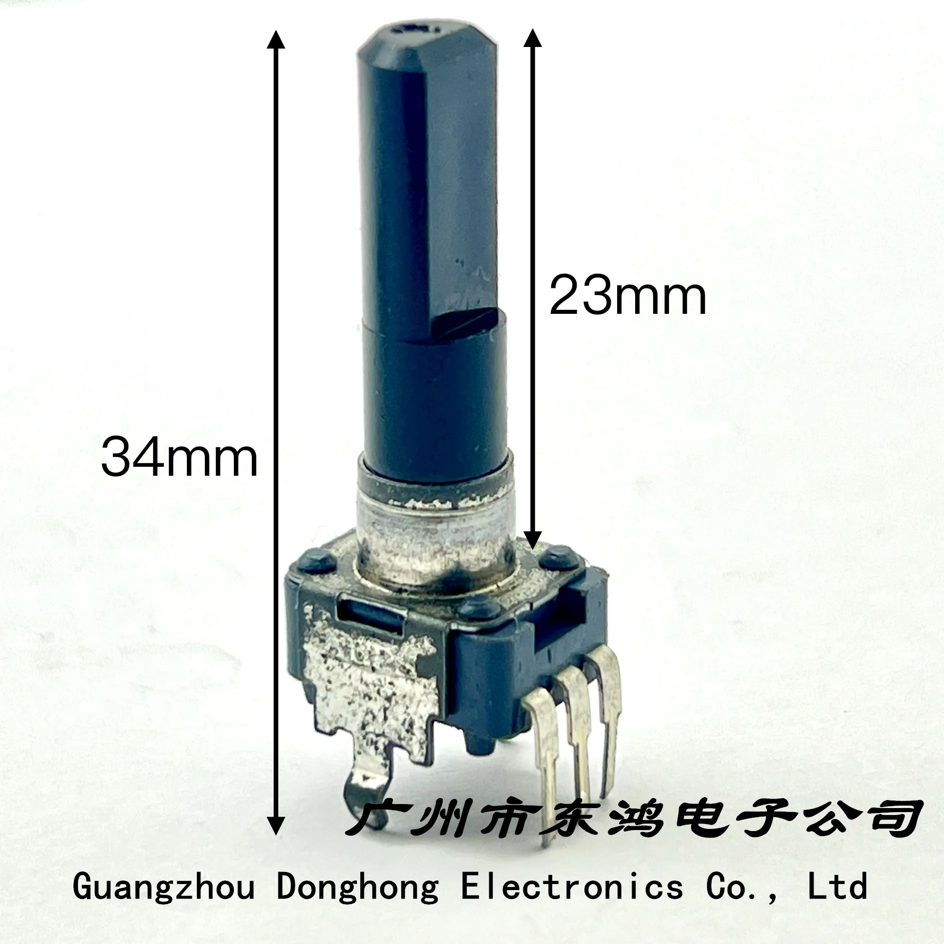 donghong 5 pcs oxidized Japanese 09 potentiometer C50K shaft length 23, mm
