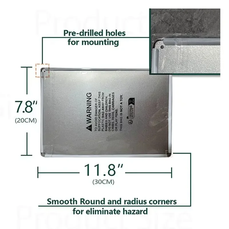 لوحات لافتة معدنية عاكسة للأطفال والحيوانات الأليفة في اللعب تحذير تبطئ علامة تحذير للسلامة في حديقة الشوارع #4