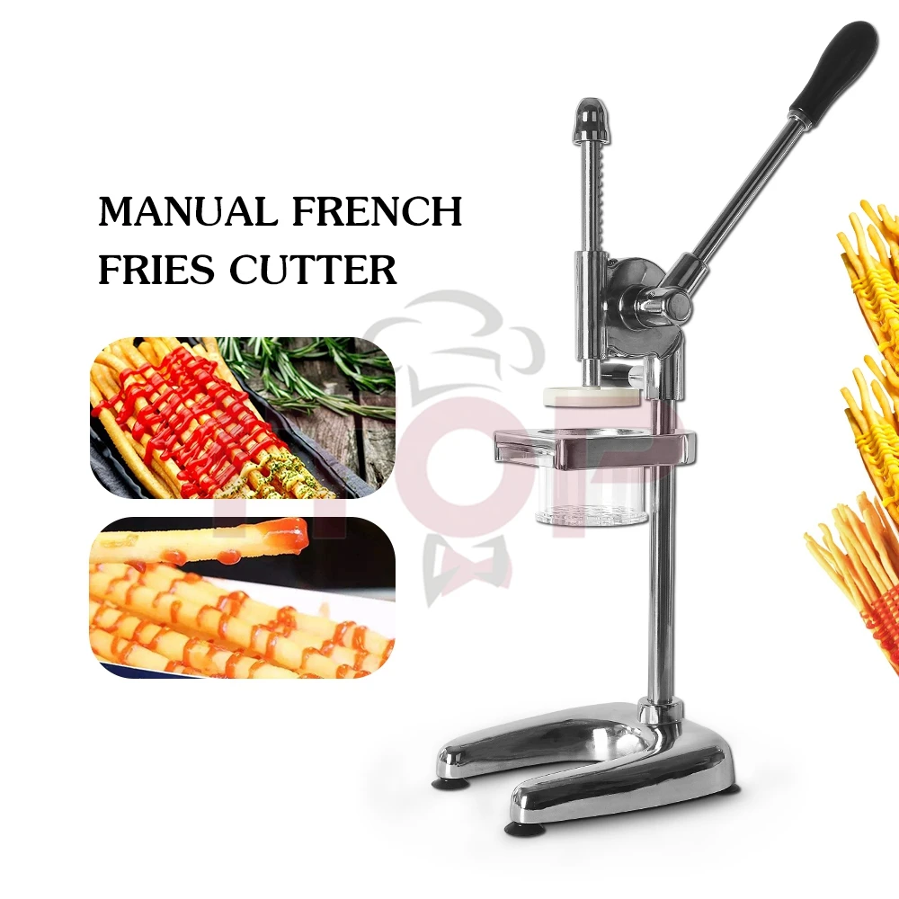 STLF JW Fry Extruder Aardappelchips Maker Machine Handpers Lange grote frietchips