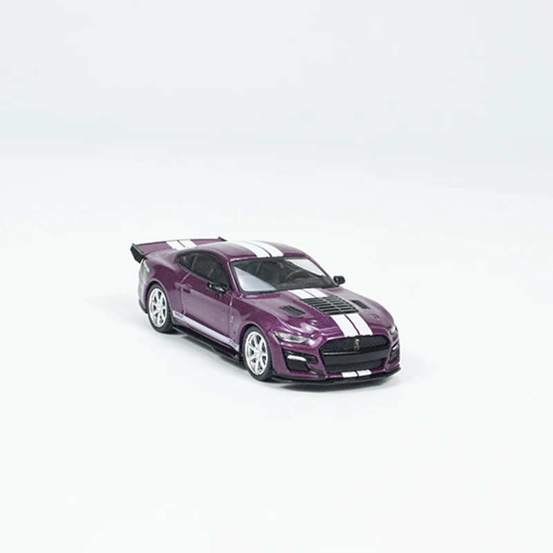 Mini Gt 1:64 Model Auto Shelby Gt500 Dragon Snake Concept Legering Gegoten Voertuig #696 Paars