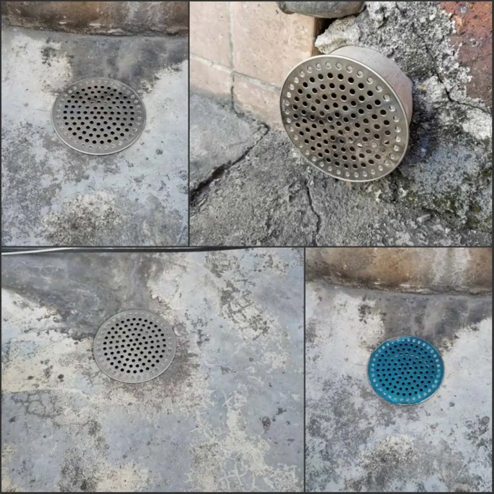 Round Hole Gutter Guard Net Anti-blocking SUS 304 Stainless Steel Drainage Mesh Cover Secondary Drainage Vent