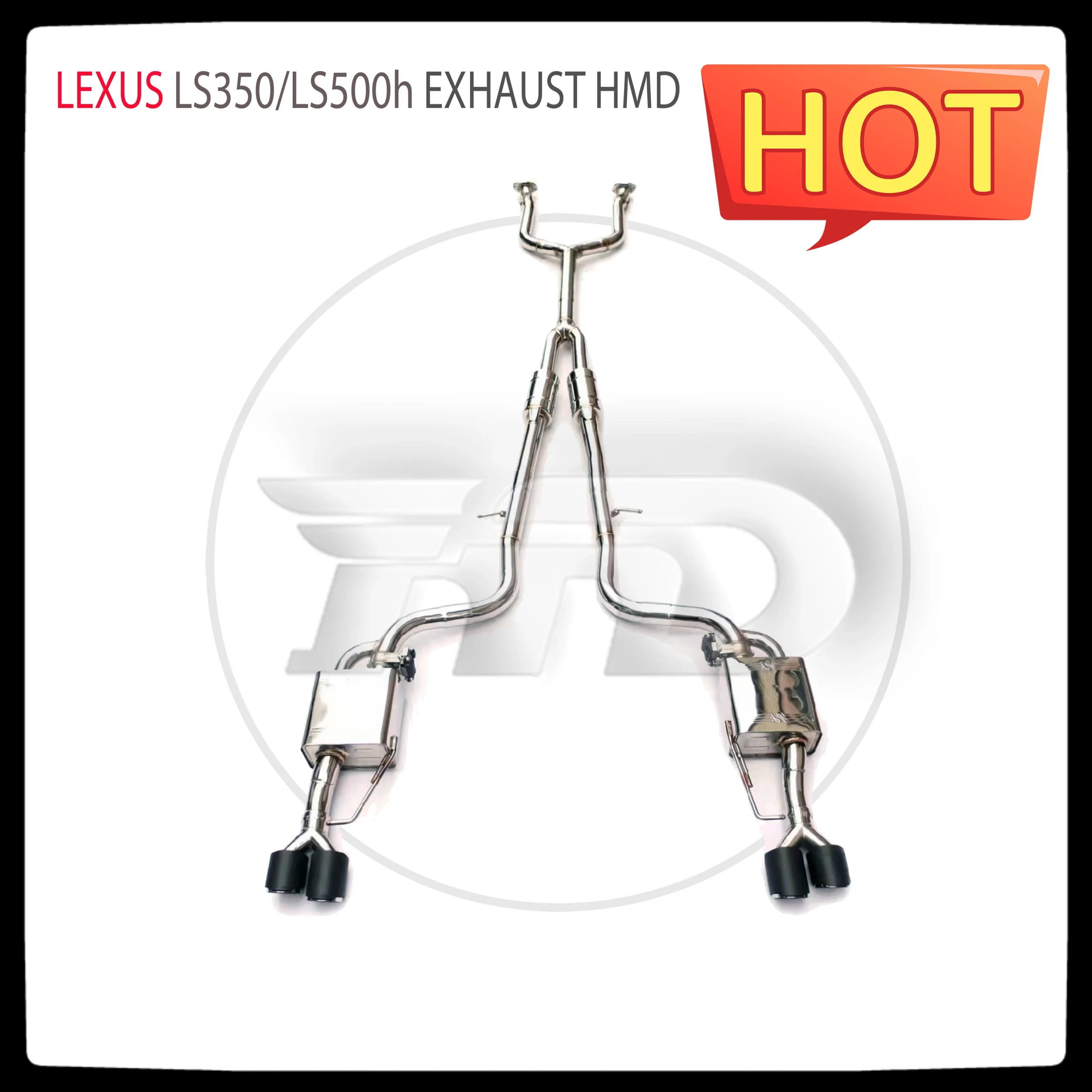 HMD Stainless Steel Exhaust System Performance Catback for Lexus ls350 ls500h Car Valve Muffler