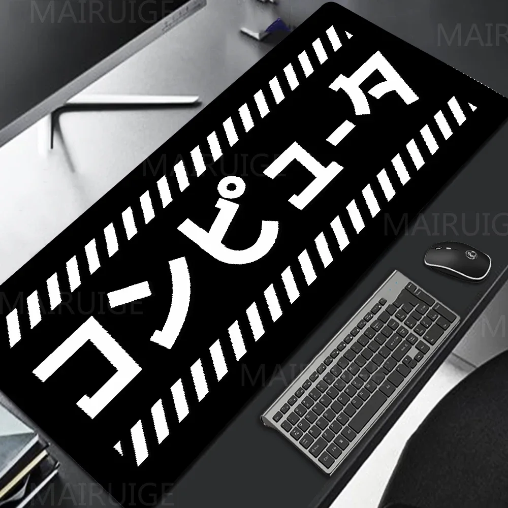 Japanese Art Mouse Pad XL PlayMat Minimalist Big Mouse Gamer Multi-size 3MM Colorful Carpets Black White Large Keyboard MouseMat