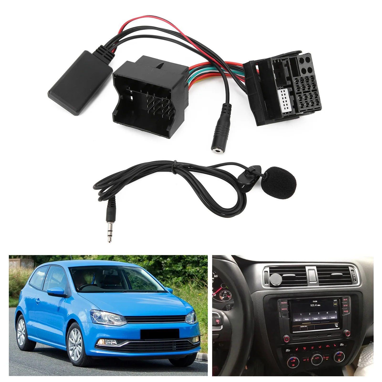 

Car Bluetooth 5.0 Module AUX Input Adapter Cable 150cm Length Car Accessories Fit for Volkswagen Radio RNS315 RNS510 RCD310