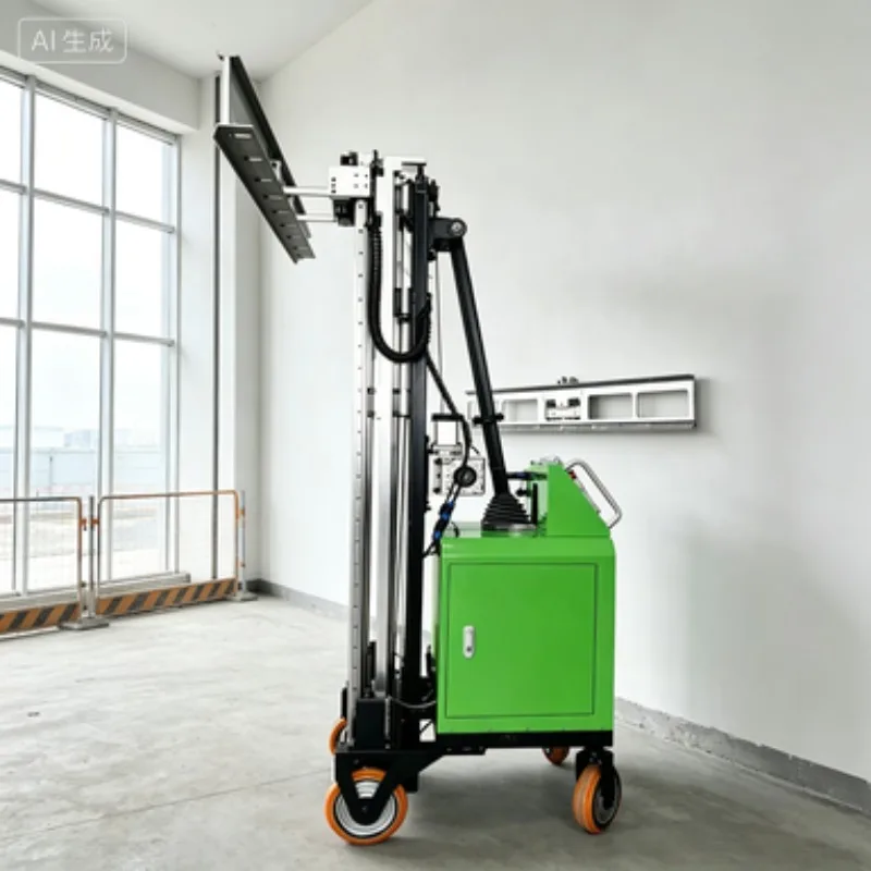 Construction Site Indoor Wall Plastering Machine Cement Mortar Spraying Mixer with Gearbox DC48V Brushless Motor Engine Bearing