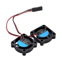 Dual Fan Module for Raspberry Pi 4B 3B+ 3B Aluminum Case Replacement Fan 25x25x7 cm