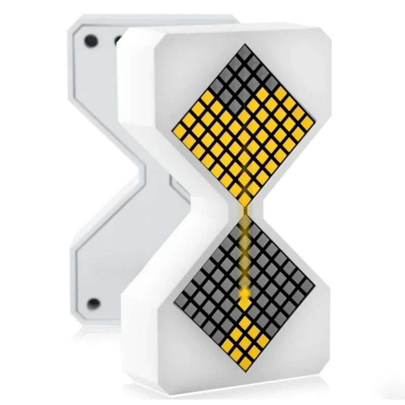 يتميز مؤقت الساعة الرملية الإلكتروني LED بمستشعر الجاذبية Cyberpunk المزخرف بإضاءة ليلية لعبة عيد الميلاد هدية عيد الميلاد #2