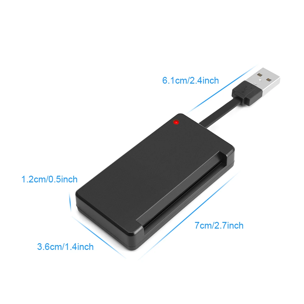 USB 2.0 smart Card Reader memory for ID Bank EMV Electronic DNIE dni citizen SIM Cloner TF Card Connector Adapter PC Computer