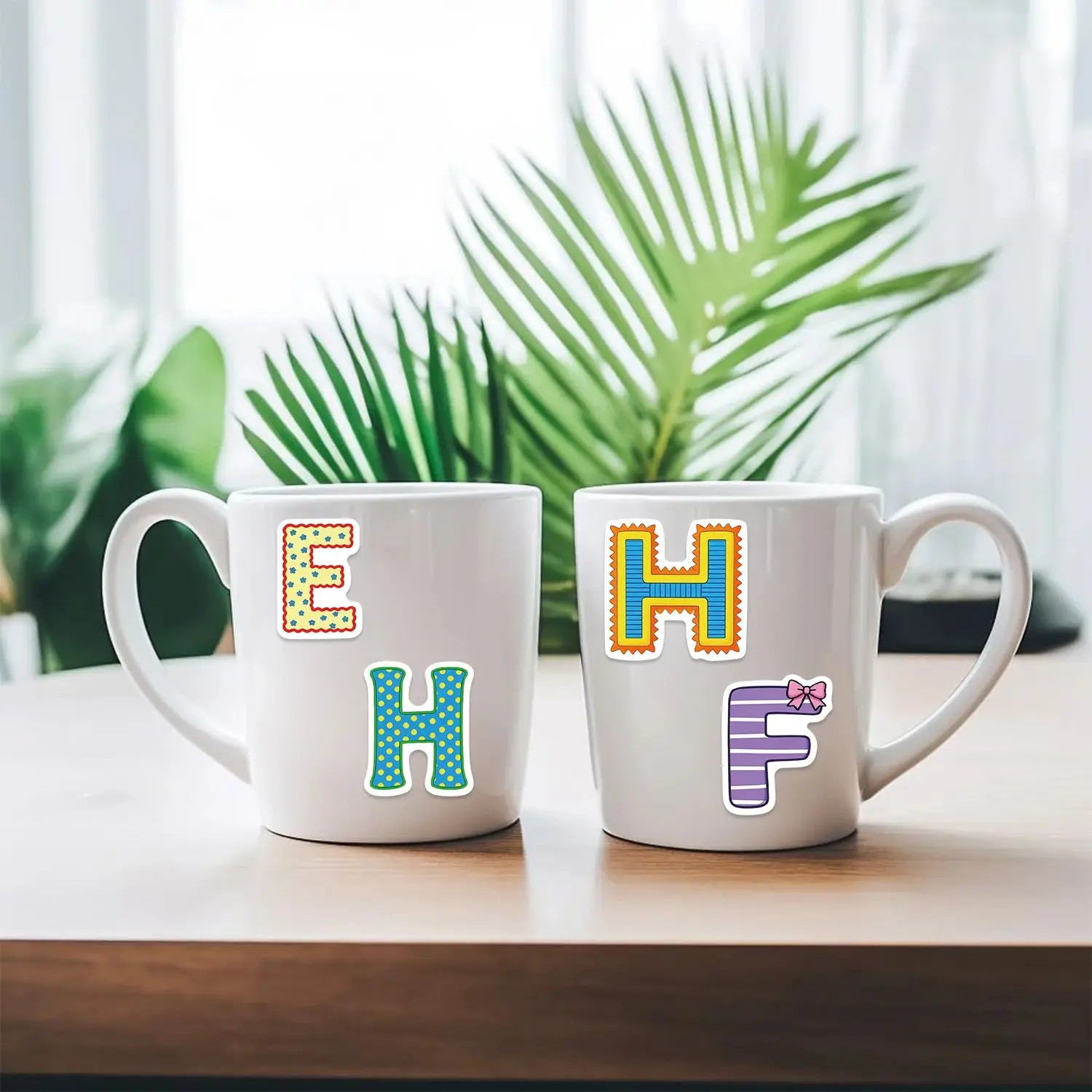 8/16 pezzi ABC lettere inglesi adesivi cartoni animati graffiti educativi estetici regali di design divertenti adesivo collage in PVC impermeabile