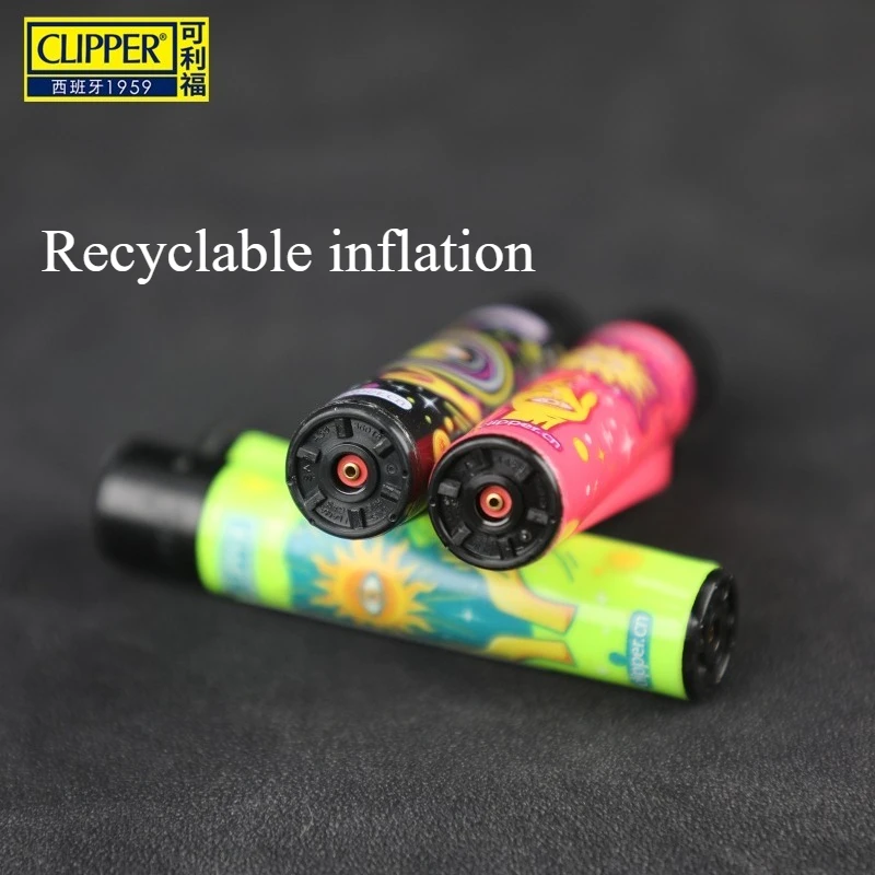 

2026 Grinding Wheel Ignition Butane Lighter Stone Pulley Inflatable Smoking Accessories Mini Clip Cigarette Lighter Wholesale