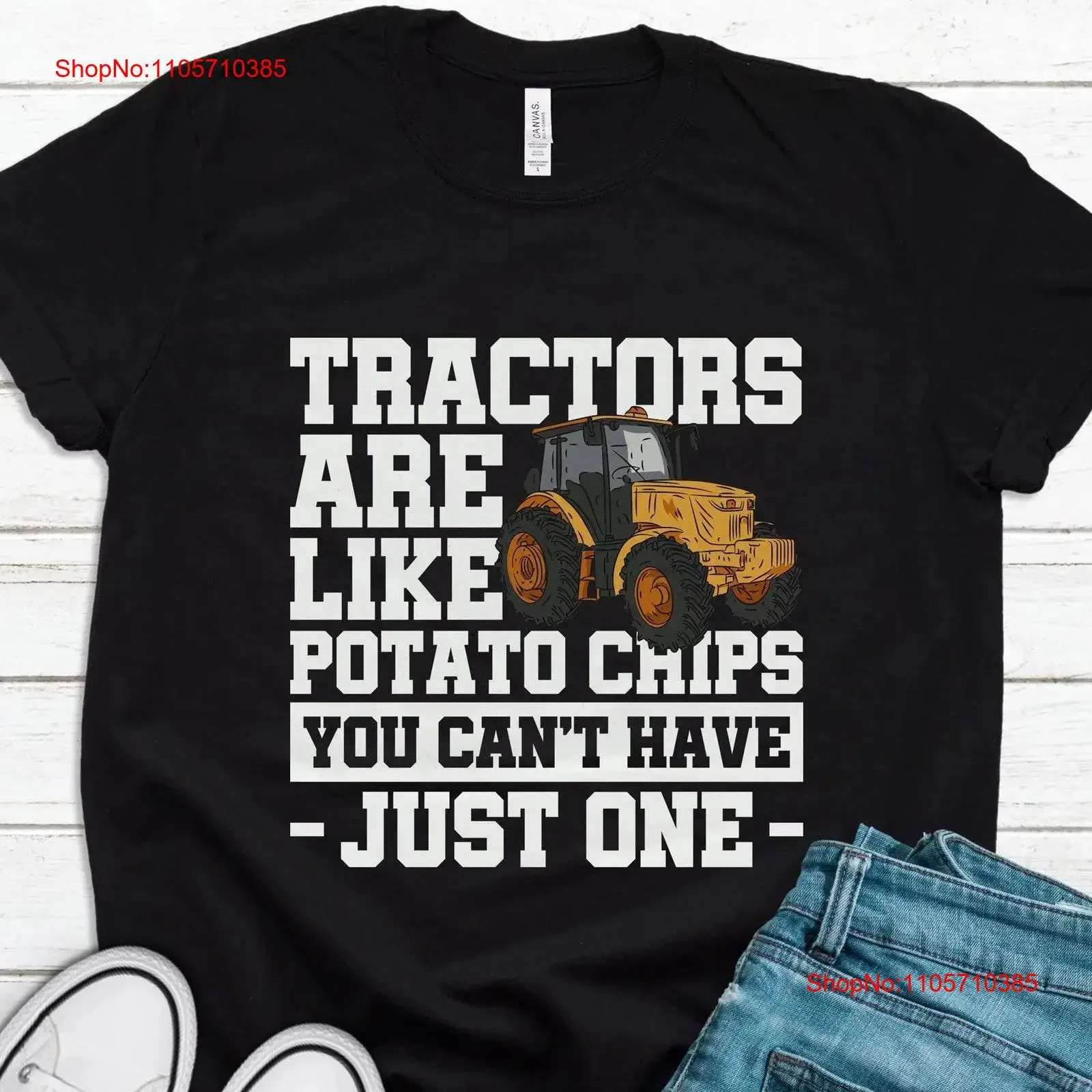 Tractor T Shirt Farmer Farm Lover Driver T1714 vintage Washed Slightly Stretched graphic Breathable Comfortable Soft Casual