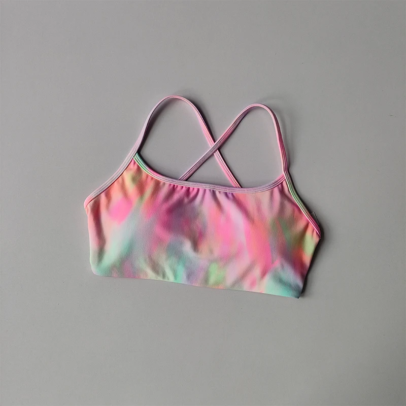 Kreuzschöner Rücken-Sport-BH für Damen, schnelltrocknender Fitness-BH mit Brustpolster, sexy, rückenfreier Yoga-Anzug mit Trägern – Detail 2
