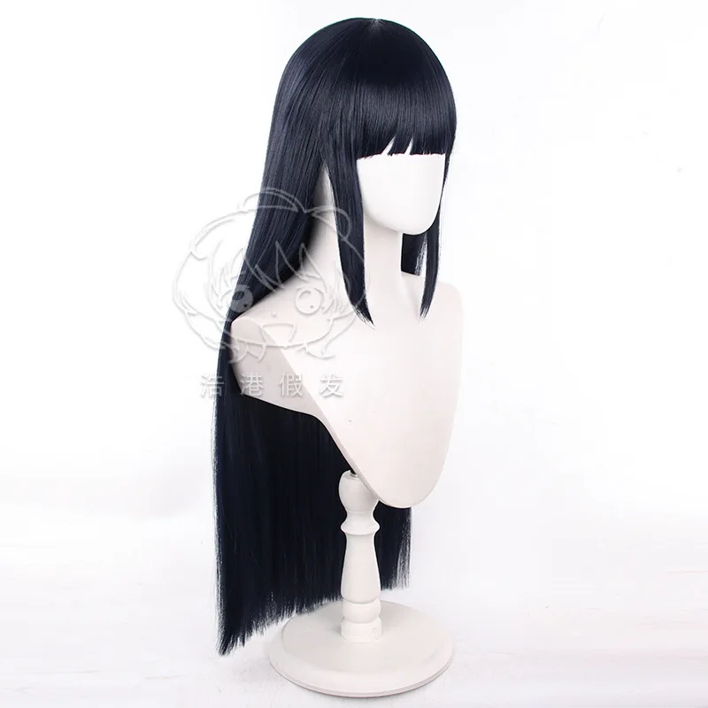 Anime hyuga hinata peruca cosplay 80cm longo resistente ao calor feminino cabelo sintético traje de halloween role play festa perucas