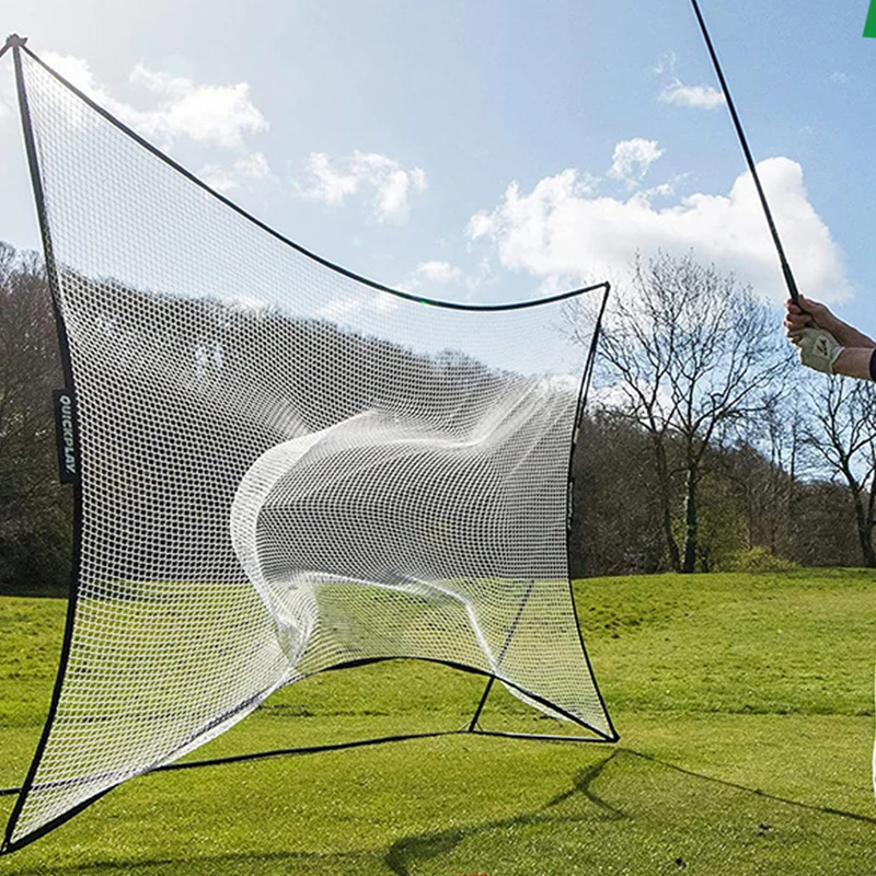 10*7 Training Net Outdoor Golf Practice Ball  t Black Polyester Knotless  Black Ball