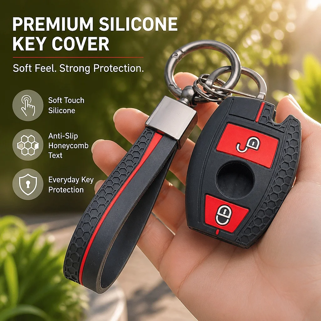 Key Case Cover  For Mercedes Benz A B C E S CLS CLA GLA GLK ML R Class W203 W204 W211 W212 Two with Keychain Anti-Scratch