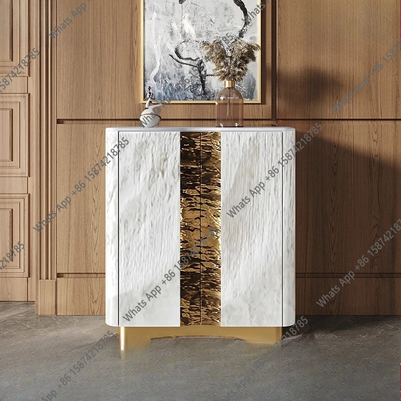 Solid wood shoe cabinet entrance foyer porch cabinet living room wall locker