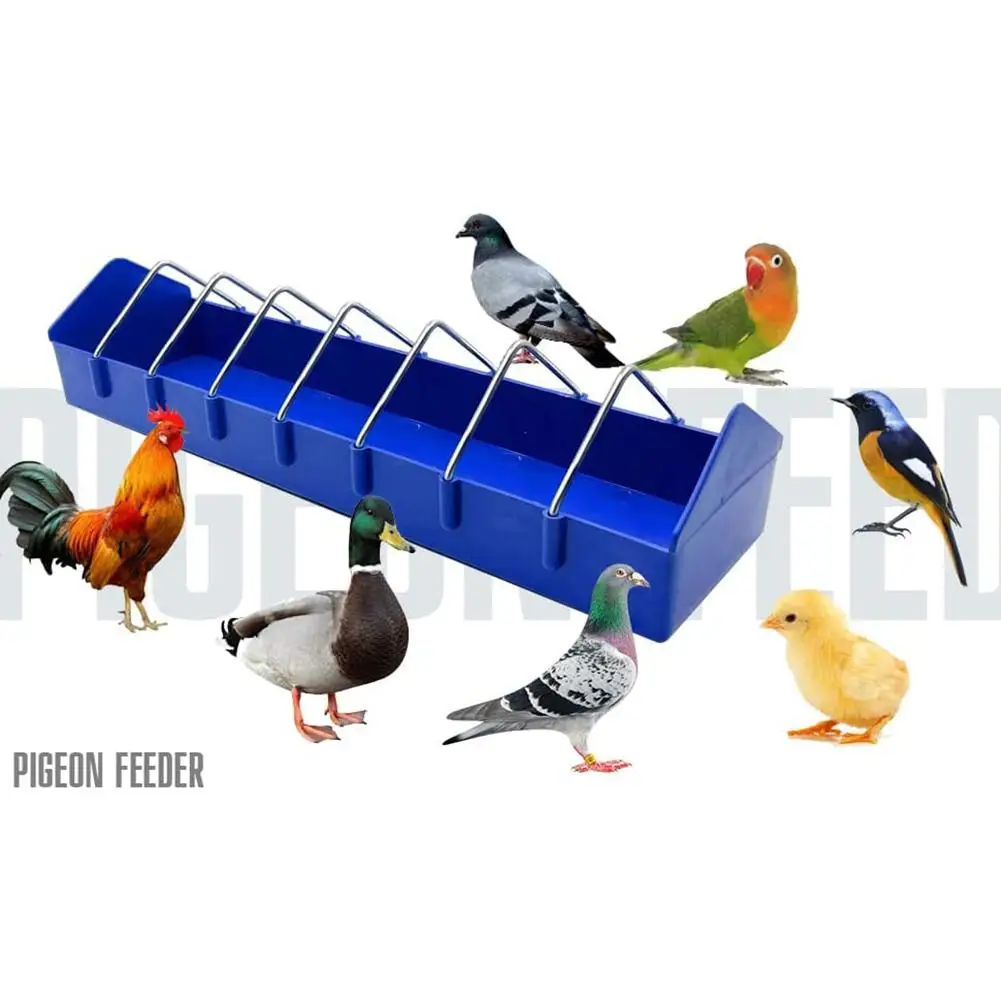 Pigeon Feeder หนาที่ถอดออกได้กันน้ำขนาดใหญ่ความจุชามอาหารช่องใส่คอนเทนเนอร์อาหารเครื่องมือ
