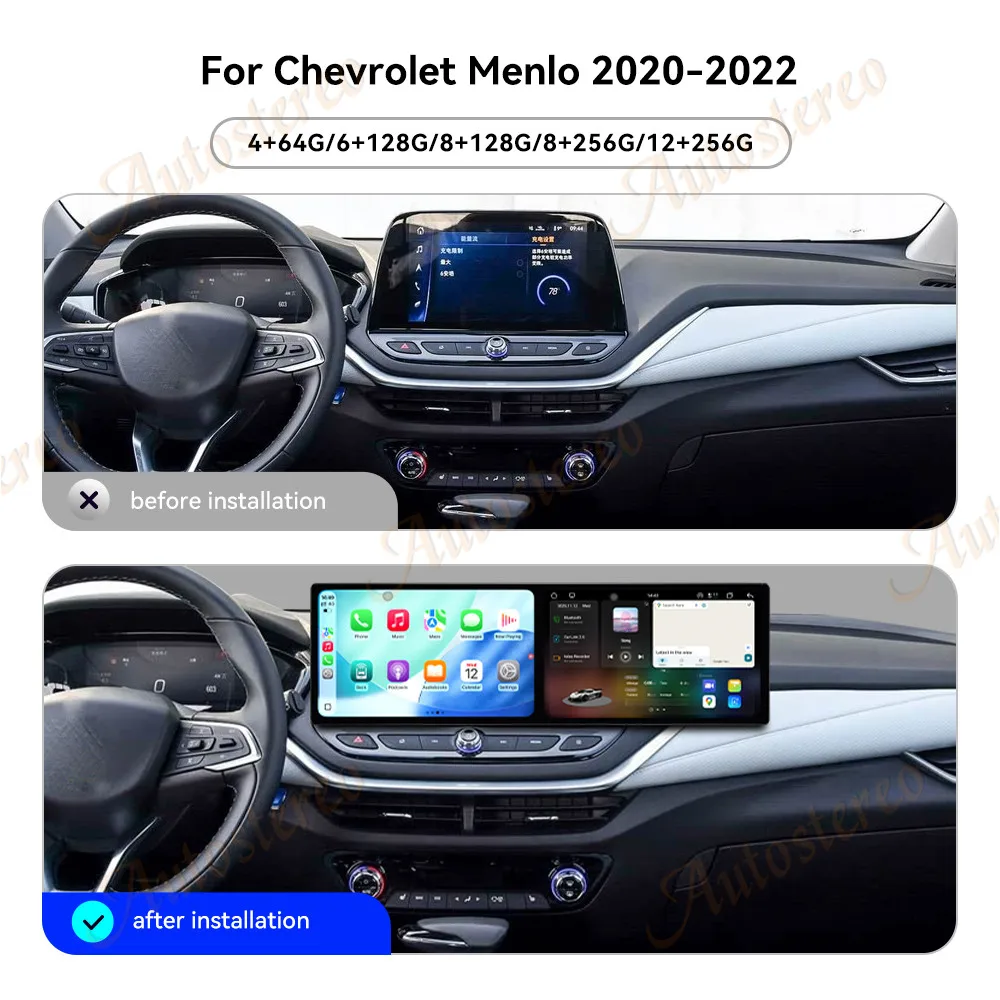 

10,1-дюймовый автомобильный GPS-навигатор с двойным экраном Android 15, для Chevrolet Menlo 2020-2022, головное устройство, мультимедийный плеер, автомобильное радио, авто