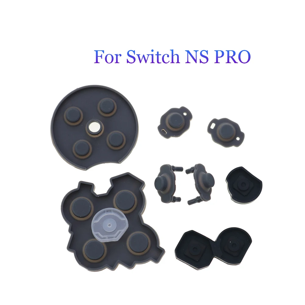 

100PCS For Switch NS PRO Controller Conductive Silicone Rubber Cross key ABXY key rubber accessories Complete set