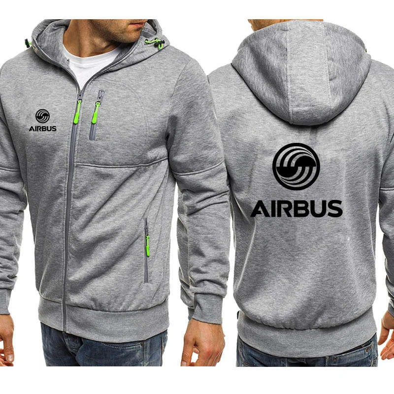 AIRBUS AVIATION Flight Men Jackets Hoodies Coats Airbusfan A320 Zipper Sweatshirts Male Fashion Jacket Mens Clothing Outerwear