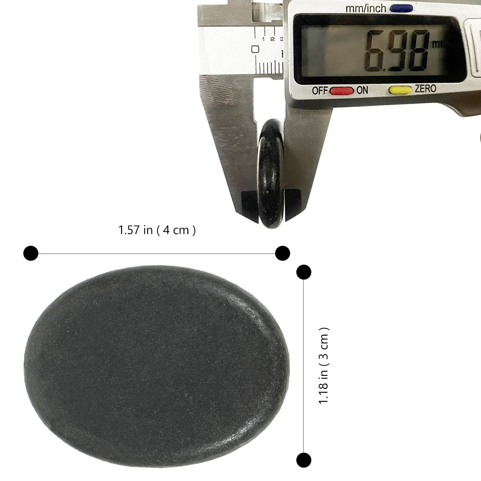 

6 шт. подлинные массажные камни из вулканической камни, ароматерапевтические спа-инструменты для снятия стресса, идеально подходят для пользователей электромагнитного излучения