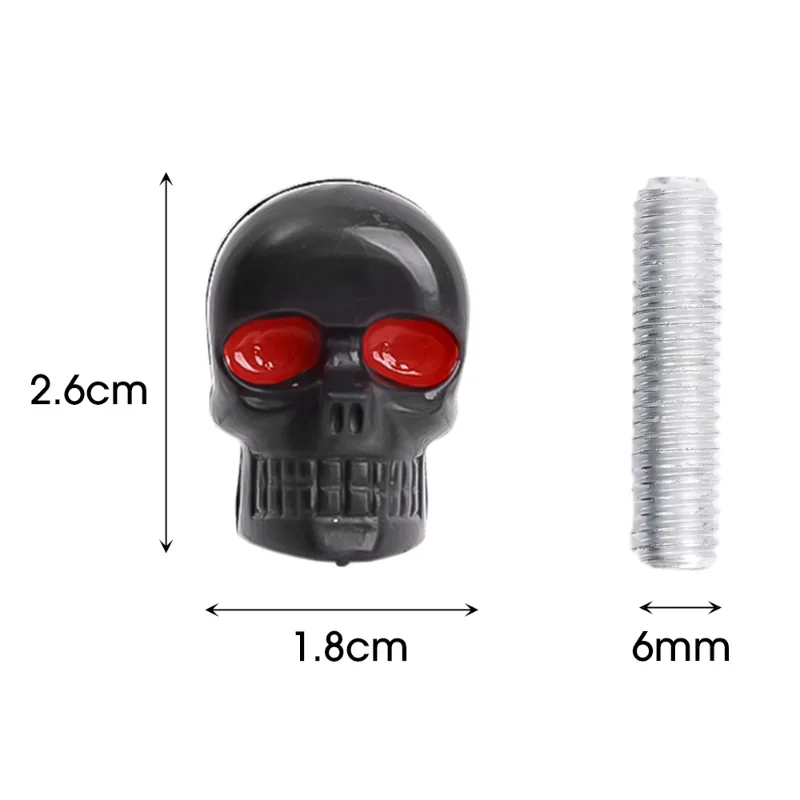 Motorcycle Modified 3D Skull License Plate Screws Bolts for Motorcycle Electric Bicycle Decorative Screw Car Accessories