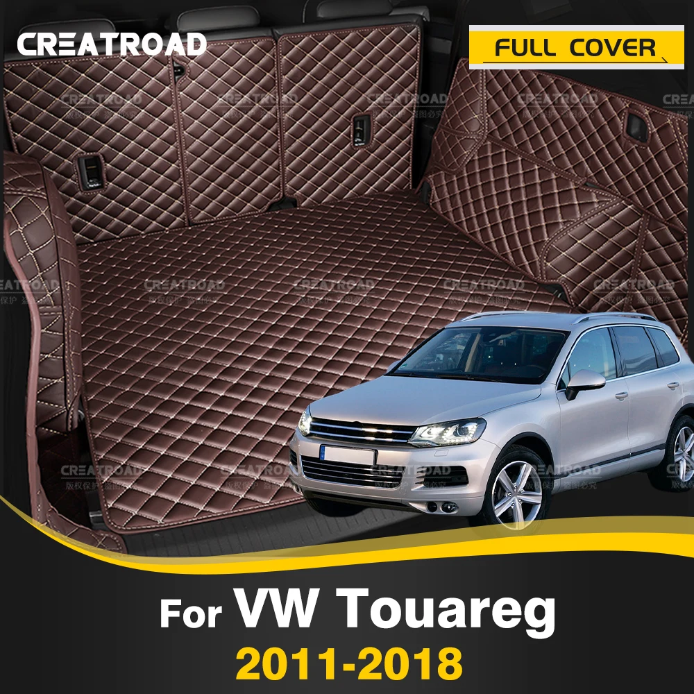 

CREATROAD For VOLKSWAGEN VW Touareg 2011-2018 2017 2016 2015 Auto Full Coverage Trunk Mat Car Cover Pad Interior Accessories