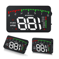 A900 Car Head Up Display Auto HUD Car Projector Display With Alarm EOBD OBD2 Speedometer Windshield Electronic Car Accessories