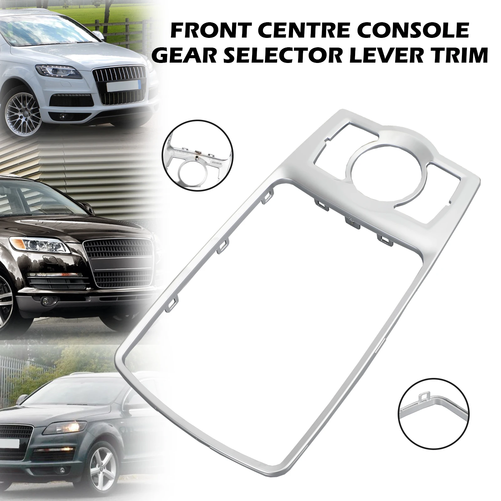 Artudatech Front Console Frame 4L0864260A Silver For Audi Q7 2007-2014 Car Accessories