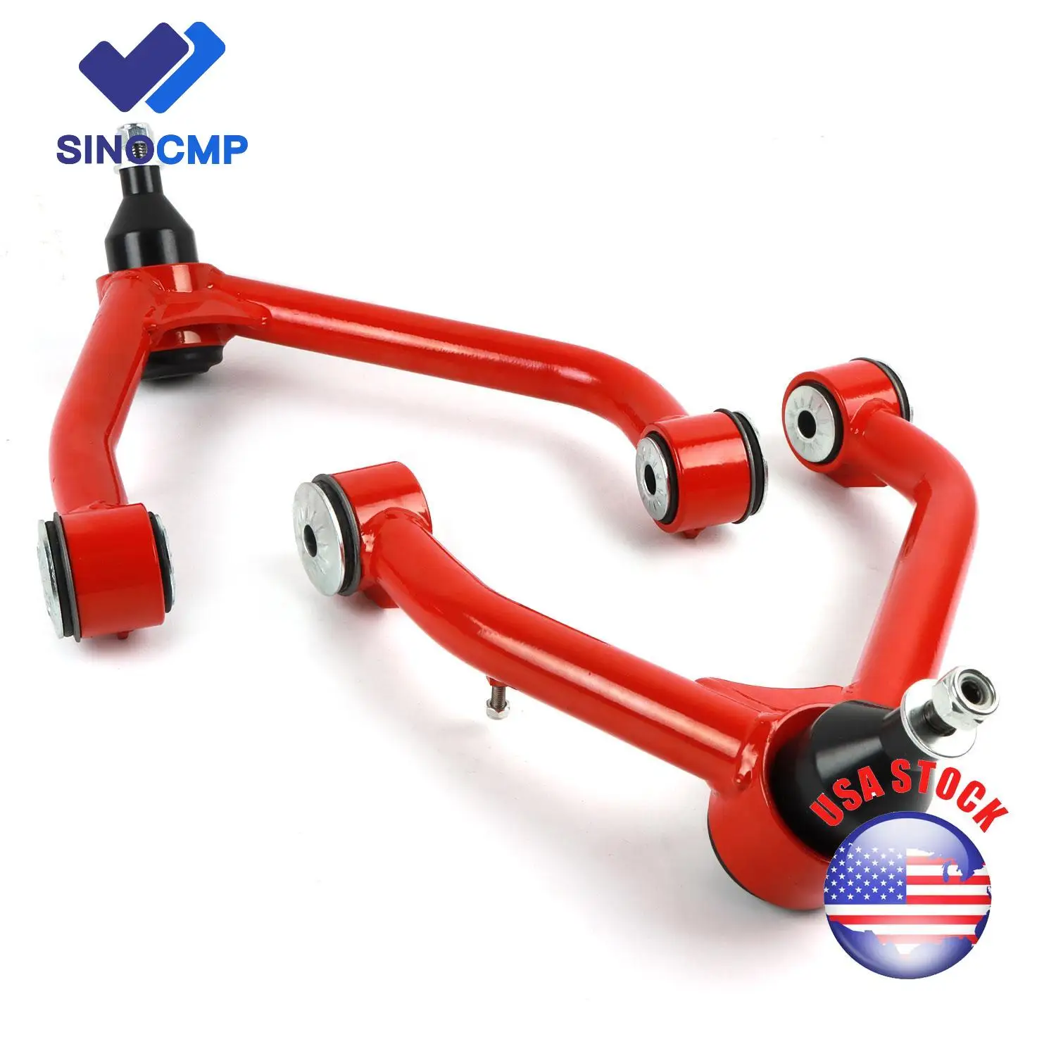 

SINOCMP Front Upper Control Arms for 2007-2018 Silverado Sierra Suburban Tahoe Sierra Yukon Escalade 2WD 4WD